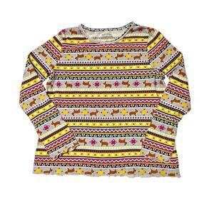 Harper Canyon Corgi Fair Isle Shirt Size 8